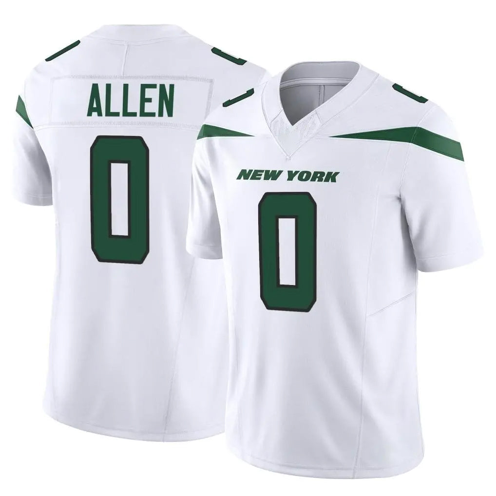 Punc NY.Jets #0 Braelon Allen Player White Limited Vapor F.U.S.E. Home Game Stitched Jerseys