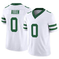 Punc NY.Jets #0 Braelon Allen Player White Vapor F.U.S.E. Limited Stitched Jerseys