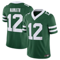 Punc NY.Jets #12 Joe Namath Legacy Green Vapor F.U.S.E. Limited Jersey Stitched American Stitched Jerseys