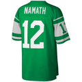 Punc NY.Jets #12 Joe Namath Mitchell & Ness Kelly Green Legacy Replica Stitched Puhic Jersey