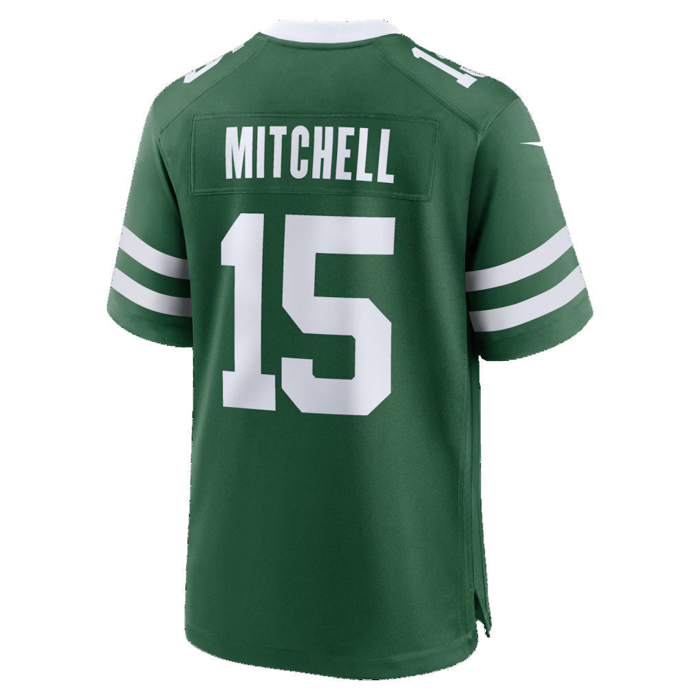 Punc NY.Jets #15 Adonai Mitchell Legacy Green Team Game Jersey Stitched Jerseys