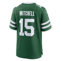 Punc NY.Jets #15 Adonai Mitchell Legacy Green Team Game Jersey Stitched Jerseys