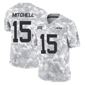 Punc NY.Jets #15 Adonai Mitchell Player Arctic Camo Salute to Service Limited Game Stitched Jerseys