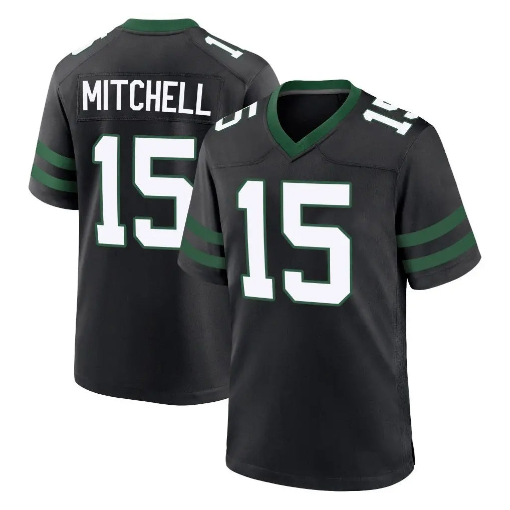 Punc NY.Jets #15 Adonai Mitchell Player Black Legacy Home Game Stitched Jerseys