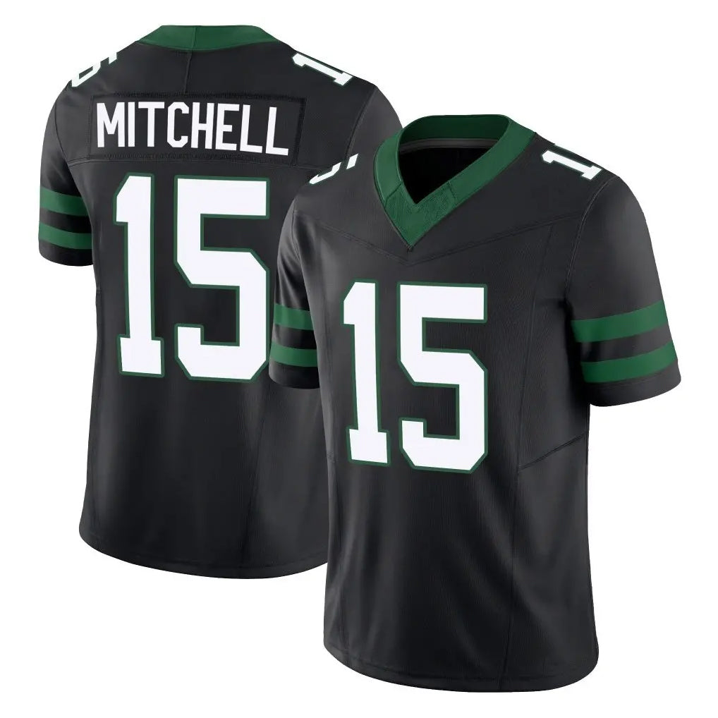 Punc NY.Jets #15 Adonai Mitchell Player Black Limited Legacy Vapor F.U.S.E. Home Game Stitched Jerseys