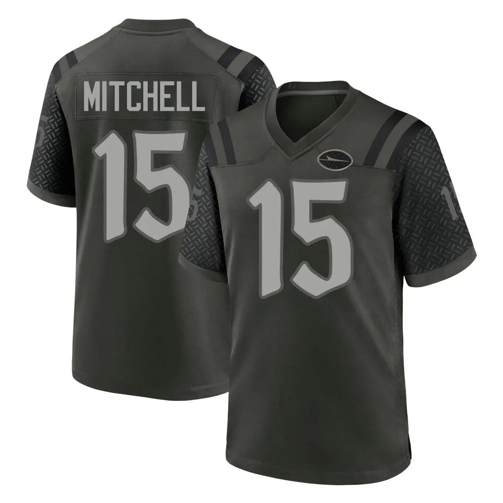 Punc NY.Jets #15 Adonai Mitchell Player Green 2025 Rivalries Collection Home Game Stitched Jerseys