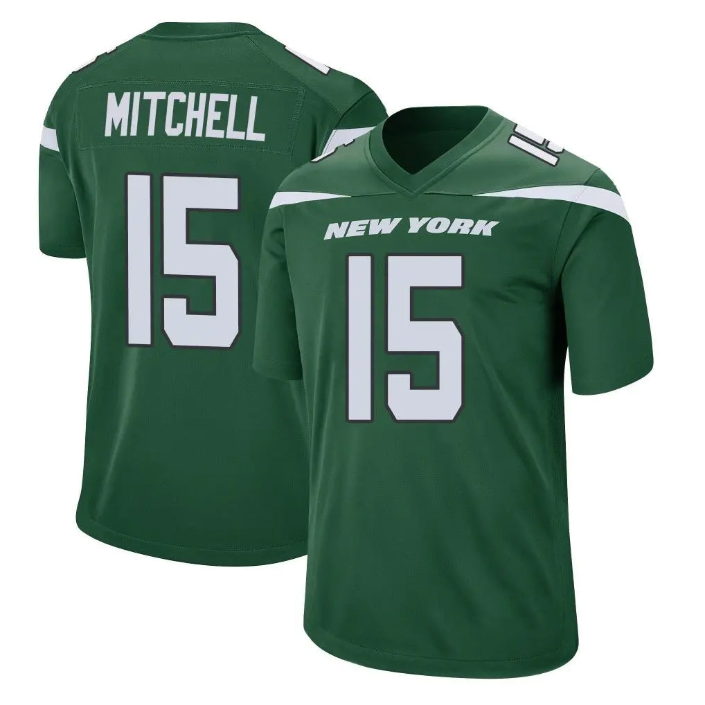 Punc NY.Jets #15 Adonai Mitchell Player Green Home Game Stitched Jerseys