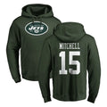 Punc NY.Jets #15 Adonai Mitchell Player Green LOGO Pullover Hoodies Limited Game Stitched Jerseys