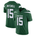 Punc NY.Jets #15 Adonai Mitchell Player Green Limited Vapor Home Game Stitched Jerseys