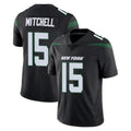 Punc NY.Jets #15 Adonai Mitchell Player Stealth Black Limited Vapor Home Game Stitched Jerseys