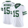 Punc NY.Jets #15 Adonai Mitchell Player White Limited Classic Vapor F.U.S.E. Home Game Stitched Jerseys