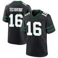 Punc NY.Jets #16 Vinny Testaverde Player Black Home Game Stitched Jerseys