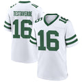 Punc NY.Jets #16 Vinny Testaverde Player White Home Game Stitched Jerseys