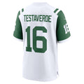 Punc NY.Jets #16 Vinny Testaverde White Retired Player Alternate Game Stitched Jerseys