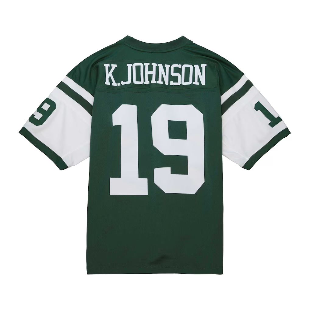 Punc NY.Jets #19 Keyshawn Johnson Mitchell & Ness Green Legacy Replica Jersey