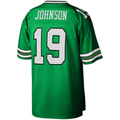 Punc NY.Jets #19 Keyshawn Johnson Mitchell & Ness Kelly Green Legacy Replica Jersey Stitched Puhic