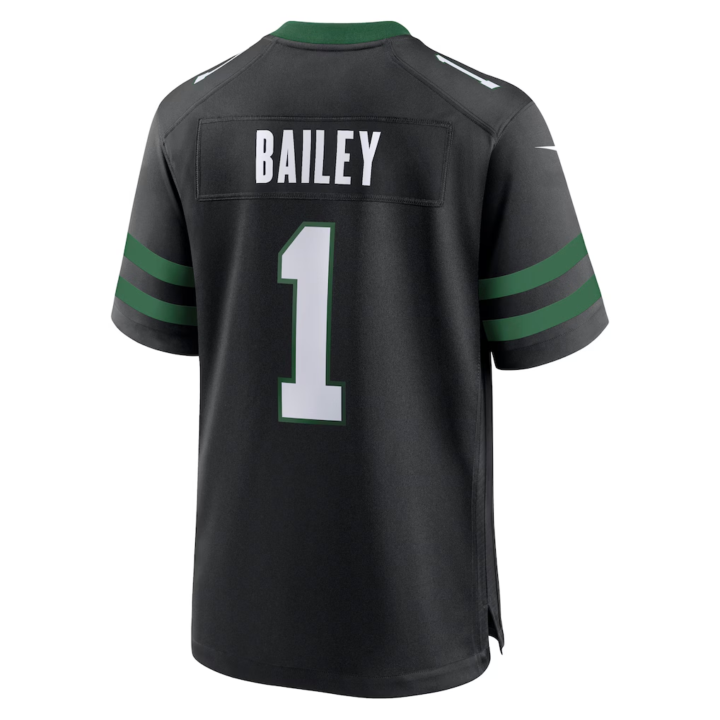 Punc NY.Jets #1 David Bailey Legacy Black Alternate Game Player Stitched Jerseys