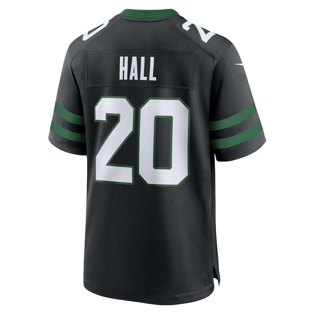 Punc NY.Jets #20 Breece Hall Legacy Black Alternate Game Stitched Jerseys