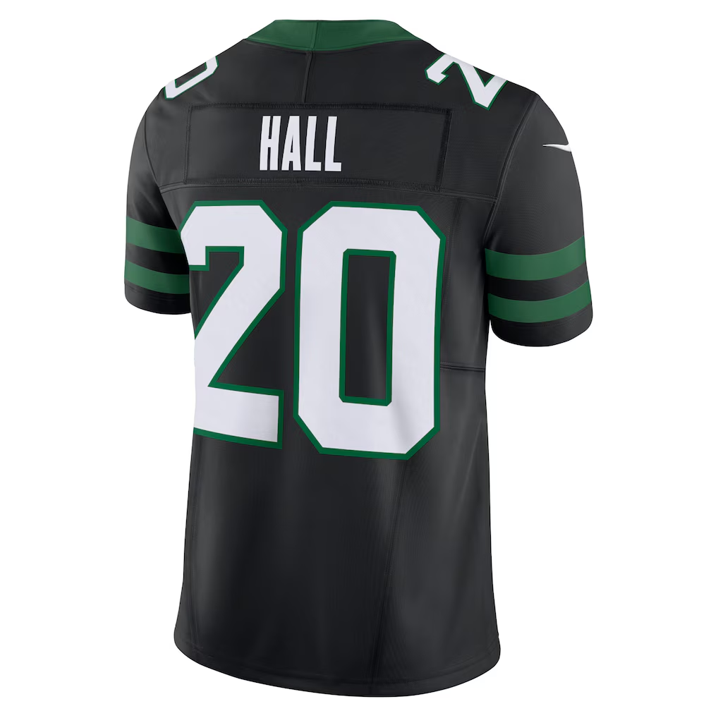 Punc NY.Jets #20 Breece Hall Legacy Black Alternate Vapor F.U.S.E. Limited Stitched Jerseys