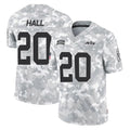 Punc NY.Jets #20 Breece Hall Player Arctic Camo Salute to Service Limited Game Stitched Jerseys