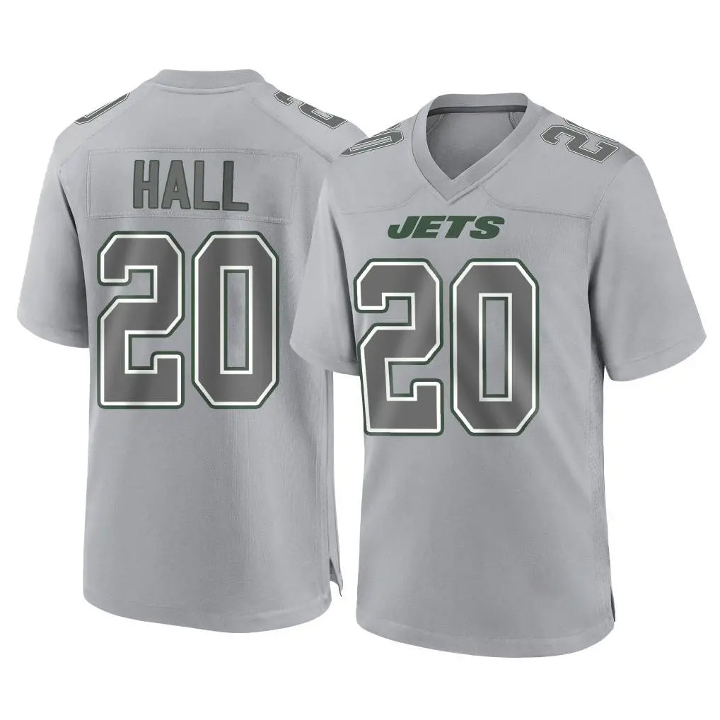 Punc NY.Jets #20 Breece Hall Player Gray Limited Atmosphere Fashion Home Game Stitched Jerseys