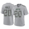 Punc NY.Jets #20 Breece Hall Player Gray Limited Atmosphere Fashion Home Game Stitched Jerseys