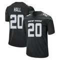 Punc NY.Jets #20 Breece Hall Player Stealth Black Home Game Stitched Jerseys