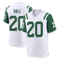 Punc NY.Jets #20 Breece Hall Player White Classic Home Game Stitched Jerseys