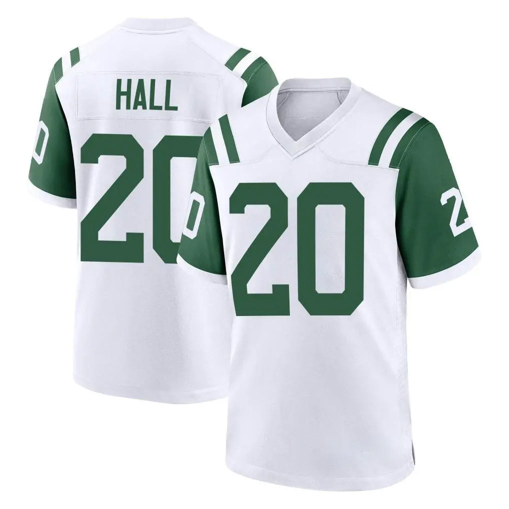 Punc NY.Jets #20 Breece Hall Player White Classic Home Game Stitched Jerseys