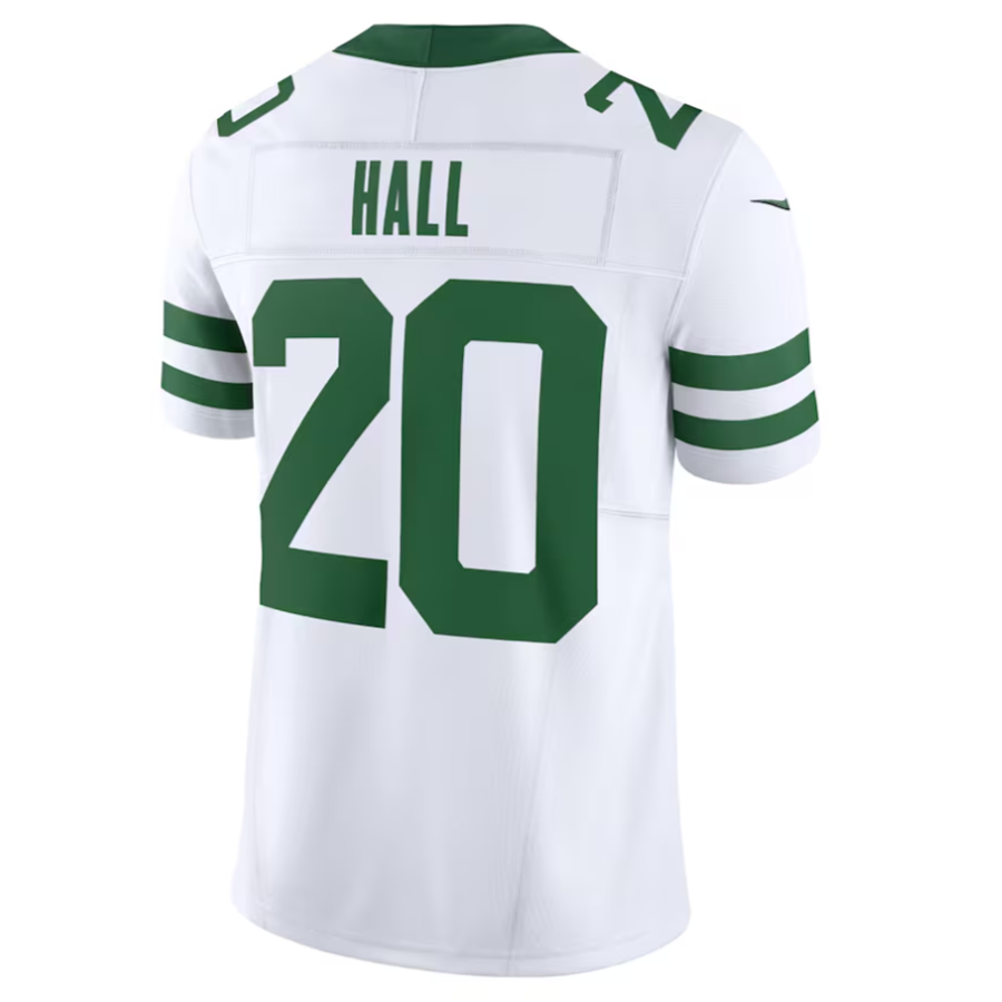 Punc NY.Jets #20 Breece Hall Player White Home Game Stitched Jerseys