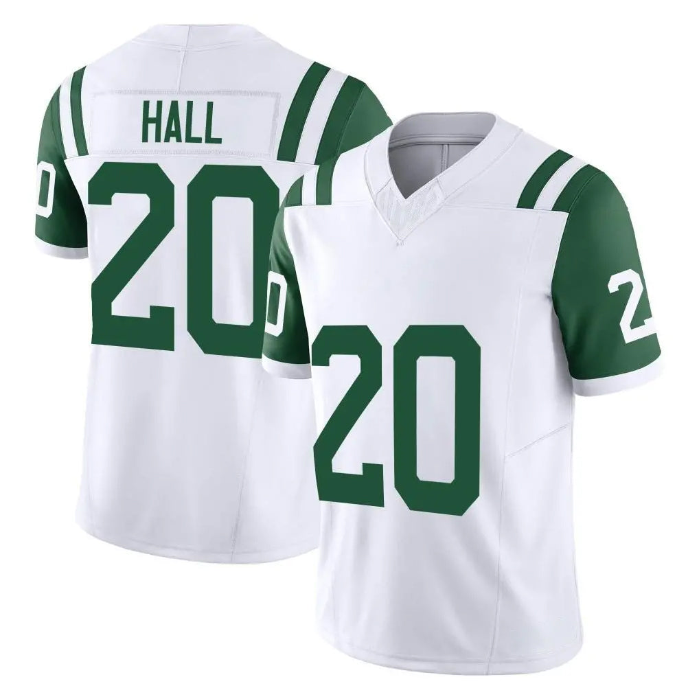 Punc NY.Jets #20 Breece Hall Player White Limited Classic Vapor F.U.S.E. Home Game Stitched Jerseys