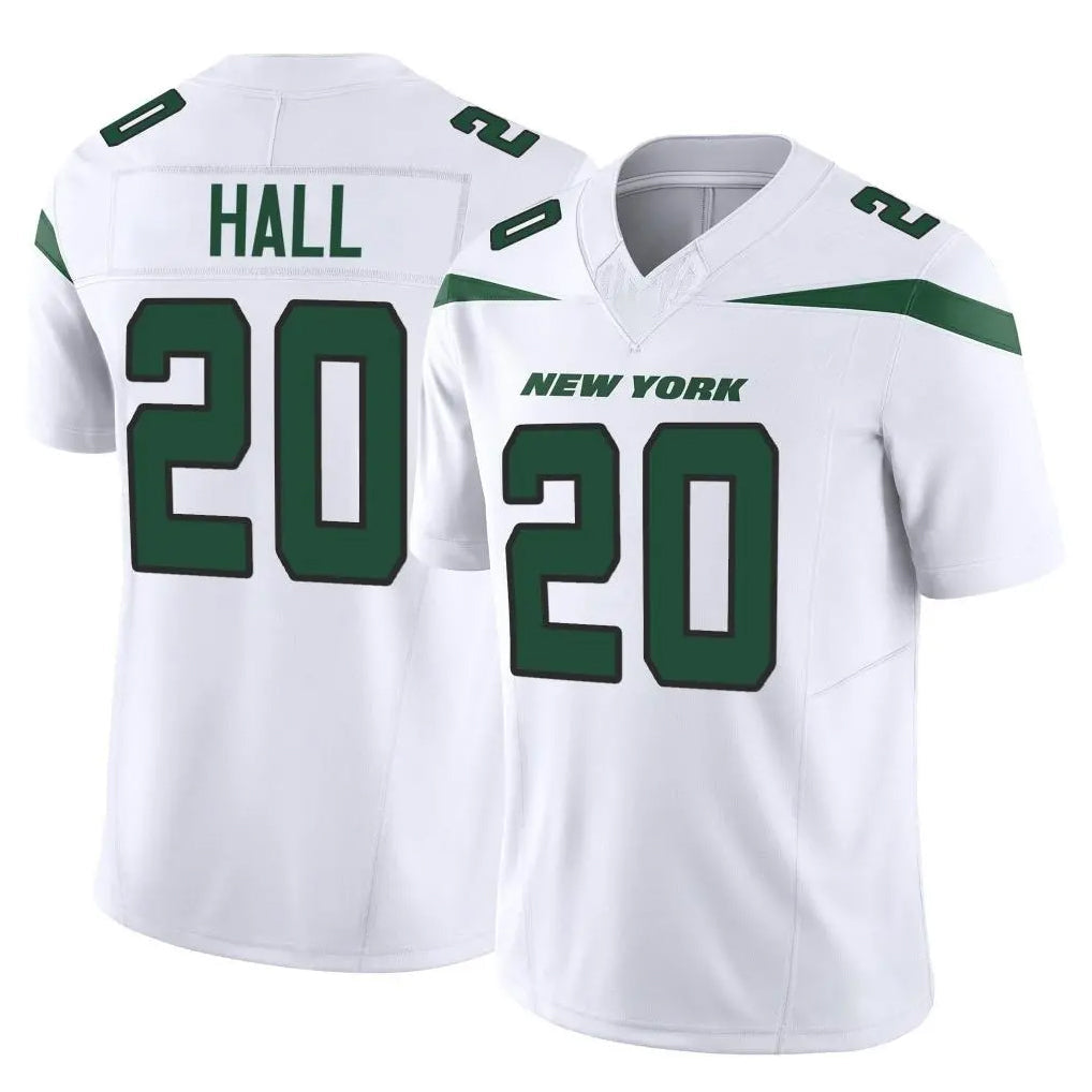 Punc NY.Jets #20 Breece Hall Player White Limited Vapor F.U.S.E. Home Game Stitched Jerseys