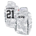 Punc NY.Jets #21 Brandon Stephens Player Arctic Camo Salute to Service Pullover Hoodies Limited Game Stitched Jerseys