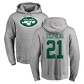Punc NY.Jets #21 Brandon Stephens Player Gray LOGO Pullover Hoodies Limited Game Stitched Jerseys