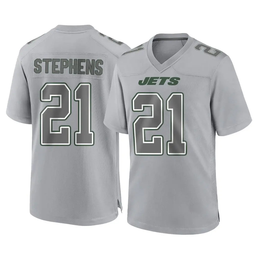 Punc NY.Jets #21 Brandon Stephens Player Gray Limited Atmosphere Fashion Home Game Stitched Jerseys