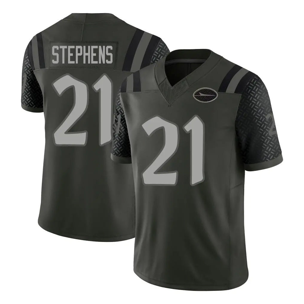 Punc NY.Jets #21 Brandon Stephens Player Green Limited 2025 Rivalries Collection Home Game Stitched Jerseys