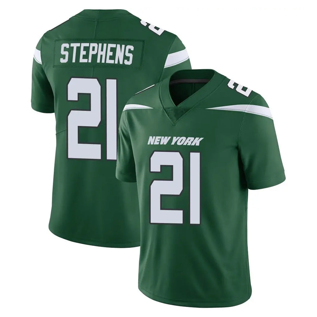 Punc NY.Jets #21 Brandon Stephens Player Green Limited Vapor Home Game Stitched Jerseys