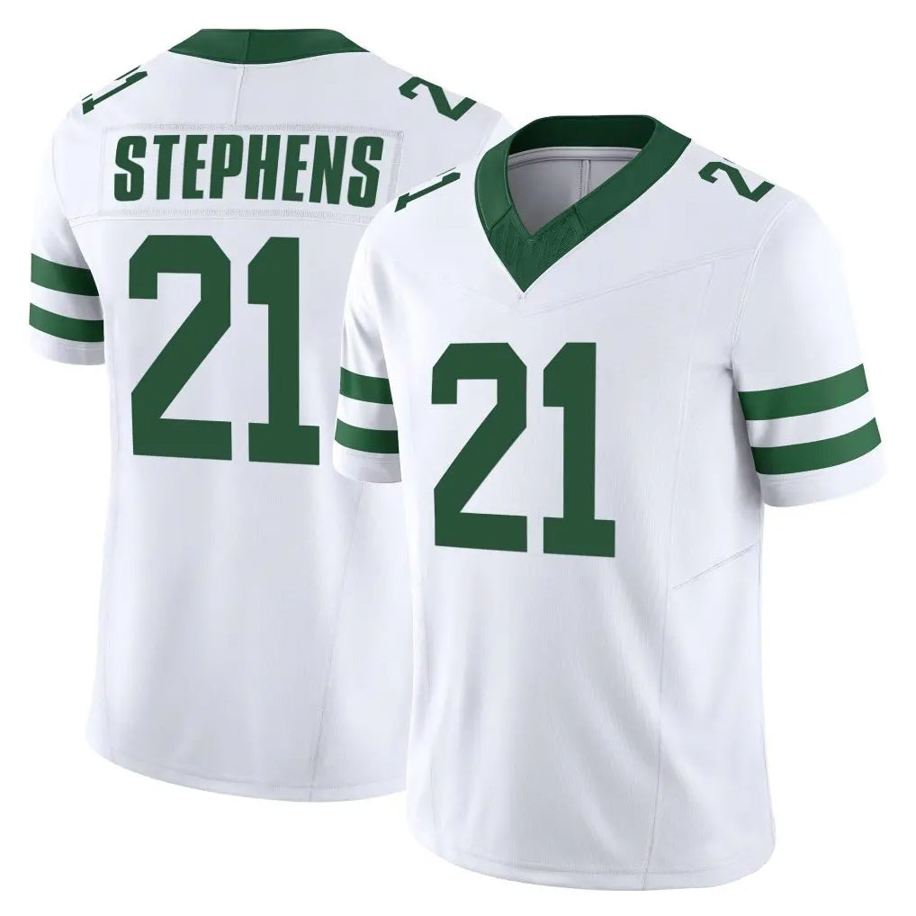 Punc NY.Jets #21 Brandon Stephens Player White Legacy Limited Vapor F.U.S.E. Home Game Stitched Jerseys
