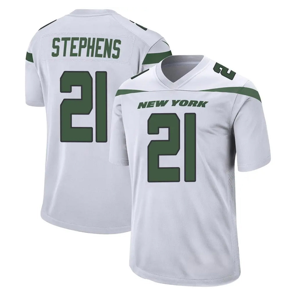 Punc NY.Jets #21 Brandon Stephens Player White Spotlight Home Game Stitched Jerseys