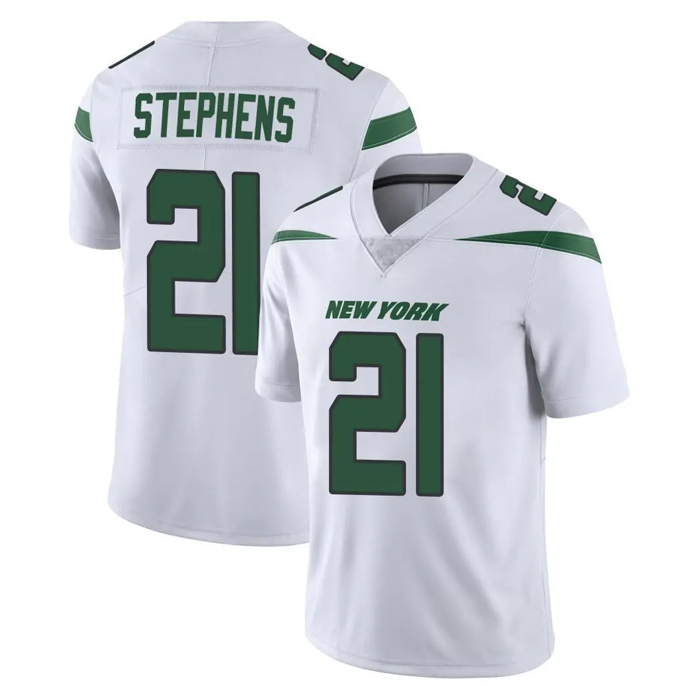 Punc NY.Jets #21 Brandon Stephens Player White Spotlight Limited Vapor Home Game Stitched Jerseys