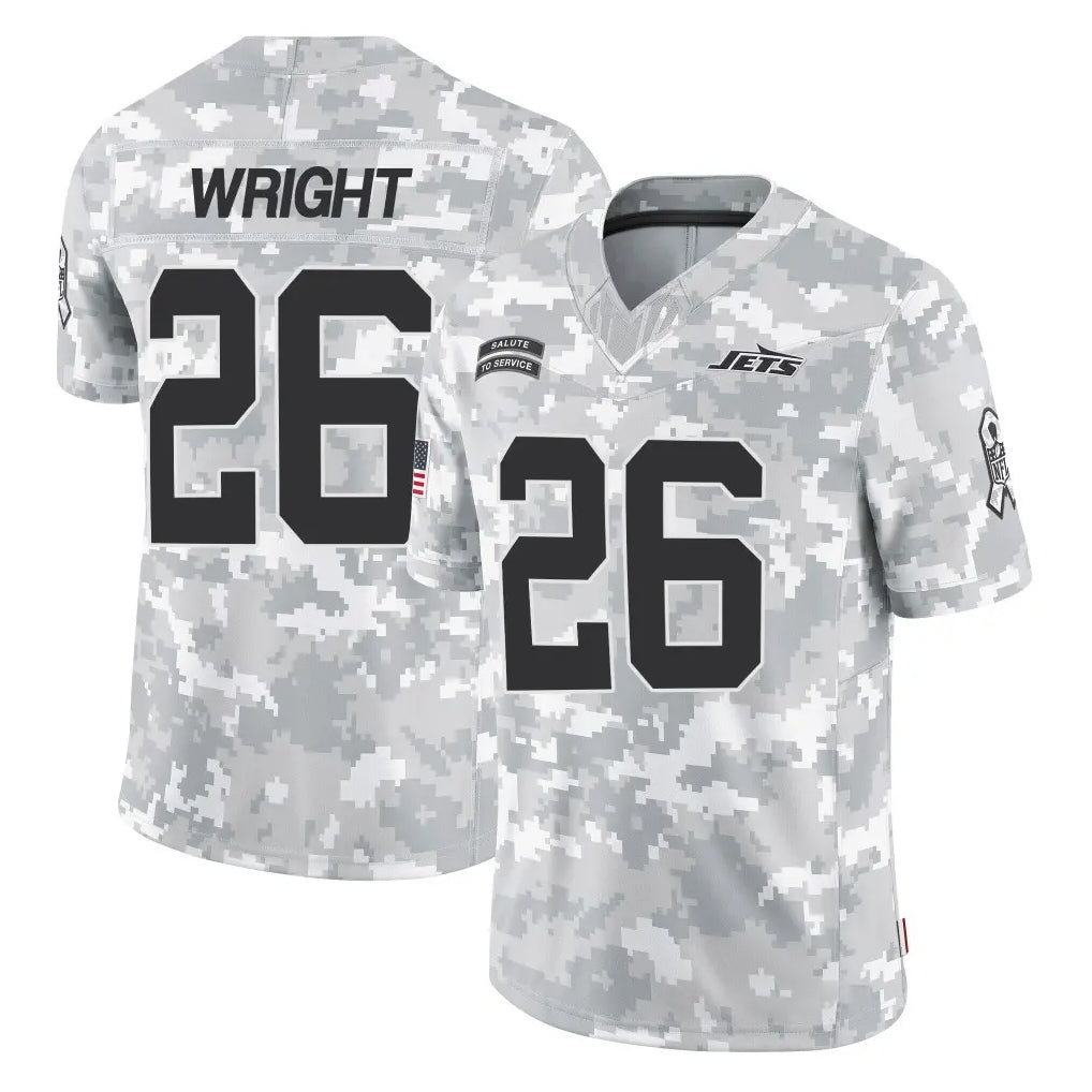 Punc NY.Jets #26 Nahshon Wright Player Arctic Camo Salute to Service Limited Game Stitched Jerseys
