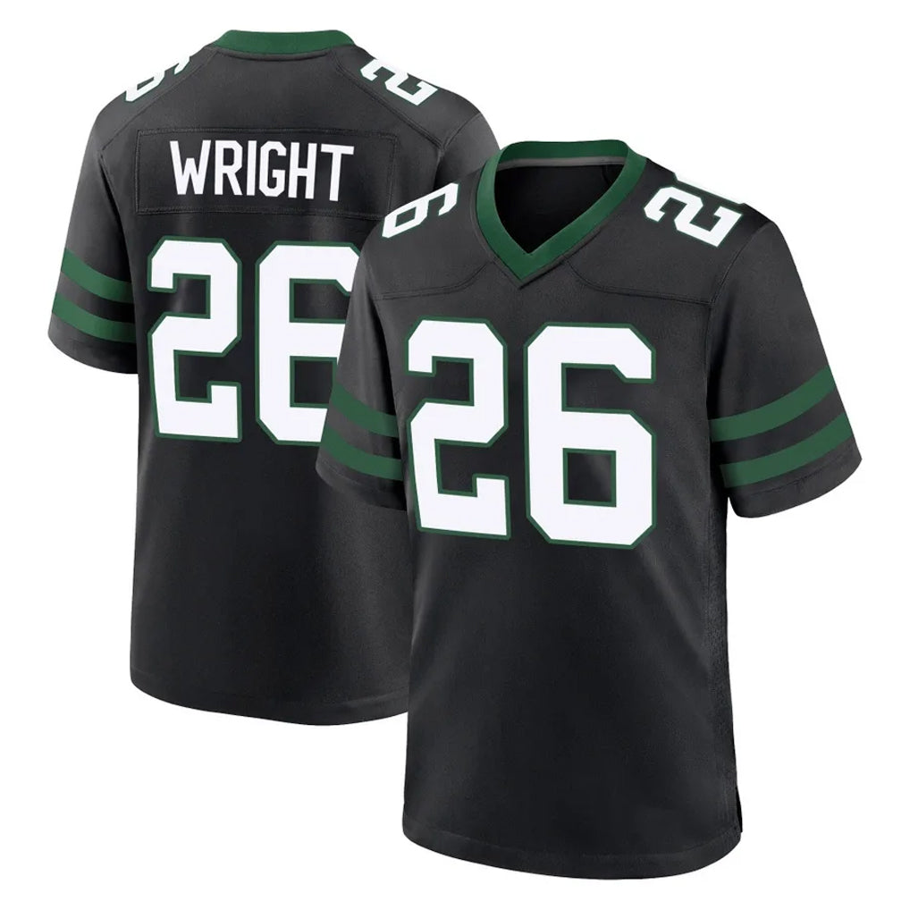 Punc NY.Jets #26 Nahshon Wright Player Black Legacy Home Game Stitched Jerseys