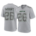 Punc NY.Jets #26 Nahshon Wright Player Gray Limited Atmosphere Fashion Home Game Stitched Jerseys
