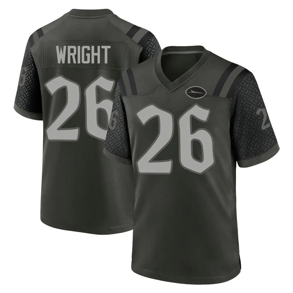 Punc NY.Jets #26 Nahshon Wright Player Green 2025 Rivalries Collection Home Game Stitched Jerseys