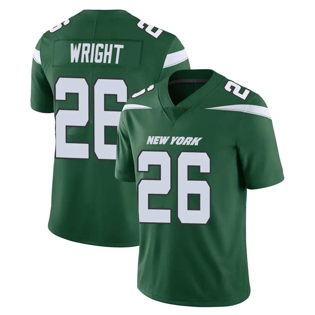 Punc NY.Jets #26 Nahshon Wright Player Green Limited Vapor Home Game Stitched Jerseys
