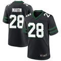 Punc NY.Jets #28 Curtis Martin Player Black Home Game Stitched Jerseys