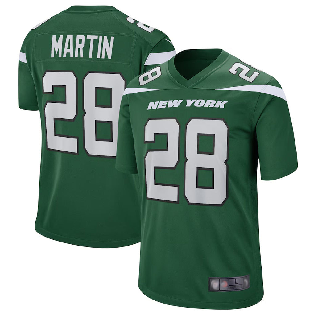 Punc NY.Jets #28 Curtis Martin Player Green Game Stitched Jerseys