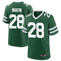 Punc NY.Jets #28 Curtis Martin Player Green Home Game Stitched Jerseys