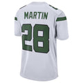 Punc NY.Jets #28 Curtis Martin Player White Game Stitched Jerseys