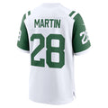 Punc NY.Jets #28 Curtis Martin White Retired Player Alternate Game Stitched Jerseys